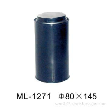 round tea tin can